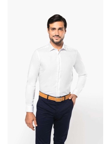 K-PK502-MEN'S PINPOINT OXFORD LONG-SLEEVED SHIRT